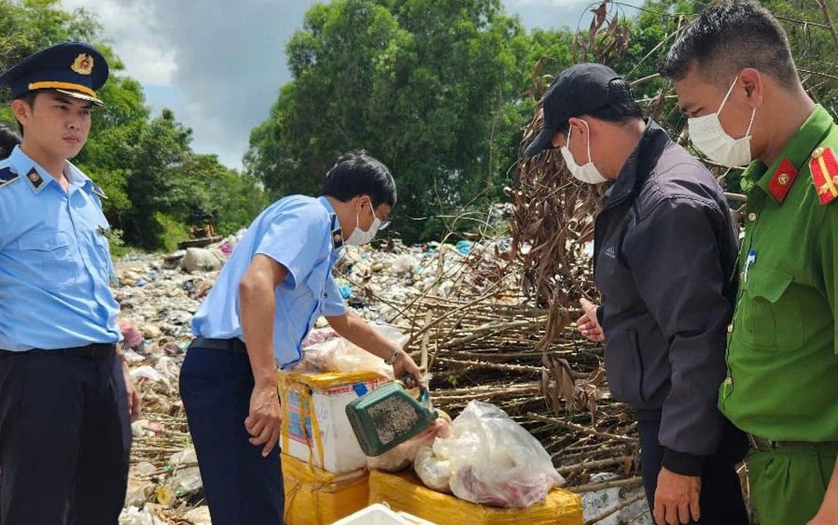 Chống buôn lậu, hàng giả 7-6: Phú Yên tiêu hủy 80kg thịt heo đông lạnh không rõ nguồn gốc