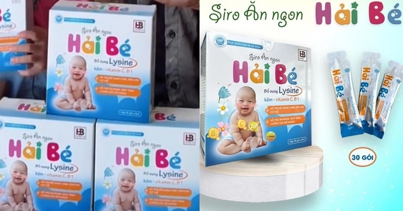 Cục An toàn thực phẩm khuyến cáo người dân không nên sử dụng thực phẩm bảo vệ sức khoẻ Siro ăn ngon Hải Bé