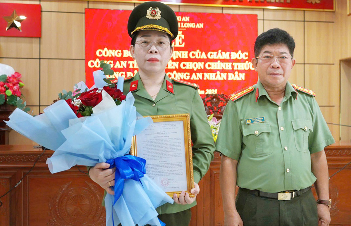 Em của trung tá CSGT hy sinh khi bắt ôtô ma túy được nhận vào ngành