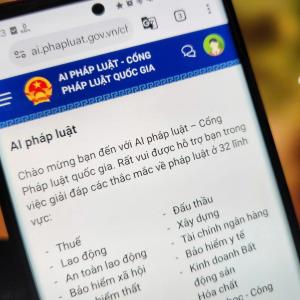 Cách dùng chatbot AI của Bộ Tư Pháp để giải đáp các thắc mắc về pháp luật