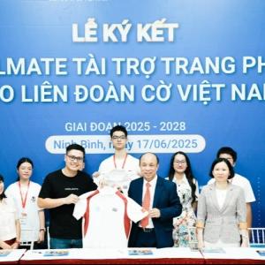 Startup Coolmate tài trợ trang phục cho Liên đoàn Cờ Việt Nam giai đoạn 2025-2028
