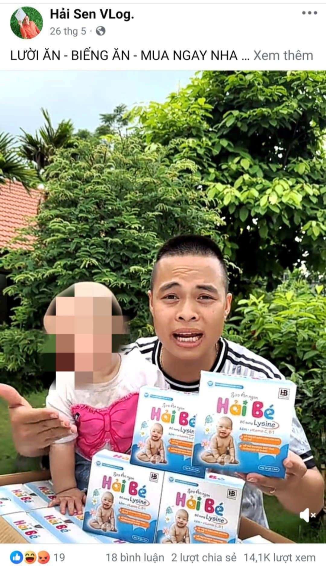 Bộ Y tế lên tiếng vụ Siro ăn ngon Hải Bé của TikToker Gia đình Hải Sen là hàng giả