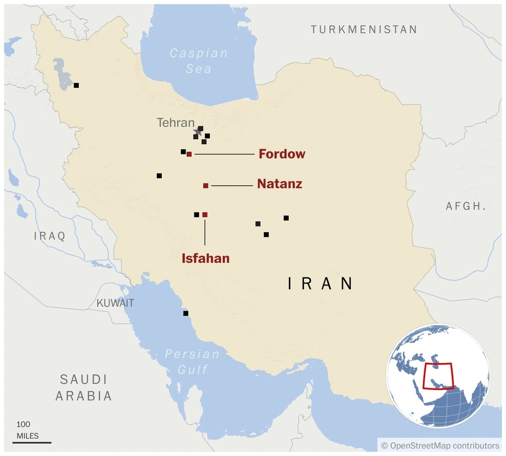 Chi tiết 3 cơ sở hạt nhân chủ chốt của Iran bị Mỹ công phá
